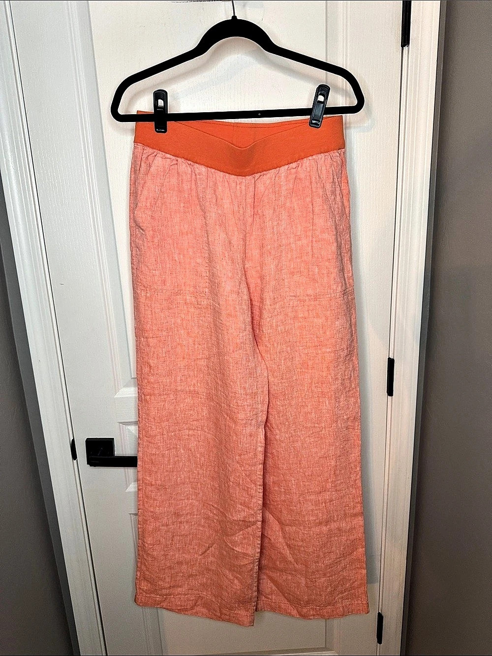 Lands' End Wide Leg Pants in Orange Size 10 Like New